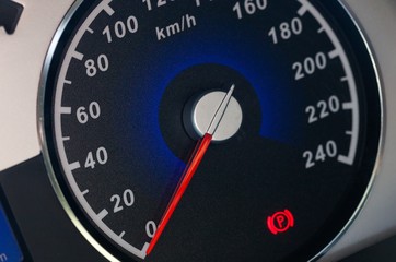 speedometer in a car