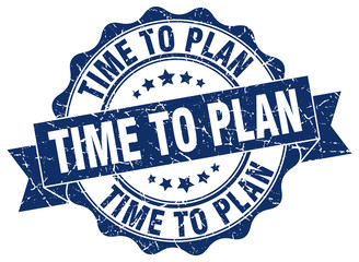 time to plan stamp. sign. seal