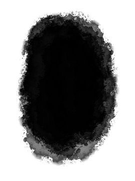 White Decorative Watercolor Photo Edge. Use as Overlay or for Layer/Clipping Mask