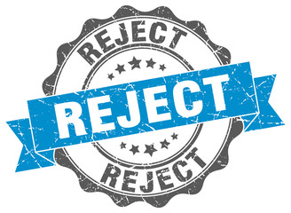 reject stamp. sign. seal