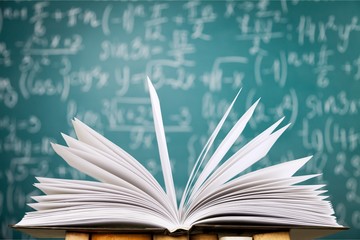 Stack of books isolated on  background.