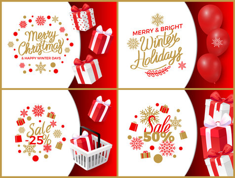 Merry Christmas and Happy Winter Days, Big Sales