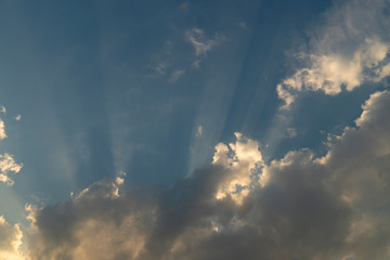 Light that survived through the clouds.