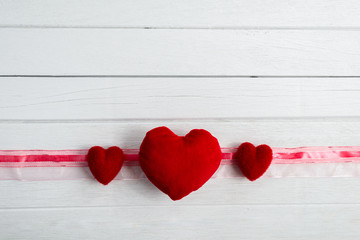 Valentines Day background with heart shape