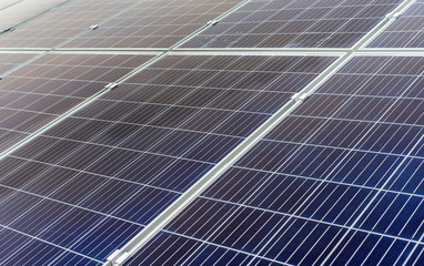 The texture of the solar panels