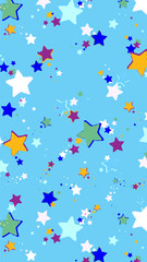 Abstract background of colored stars. Suitable for a phone background