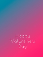 happy valentine day lettering in front beautiful purple pink tone and white font with blur und glitter elements backdrop.