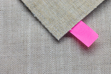 Choose fabric samples for home interior decoration.