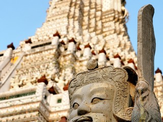 wat arun as a famous landmark in Bangkok, Thailand