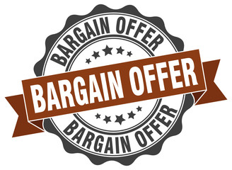 bargain offer stamp. sign. seal