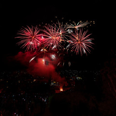 Fireworks celebration, Bulgaria, Europe