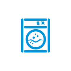 washing machine symbol logo vector