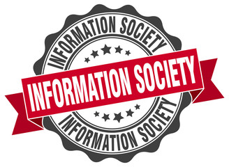 information society stamp. sign. seal