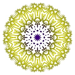 Fototapeta na wymiar Ornamental circle pattern. Hand draw Mandala. Vintage decorative elements. vector illustration. Anti-stress therapy pattern