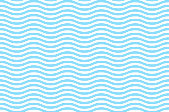 Wave pattern abstract seamless with blue and white color wave background. Stripes design vector illustration.