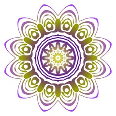 Vector illustration. Modern Decorative floral mandala. Hand drawn background. Islam, Arabic, Indian, ottoman motifs.