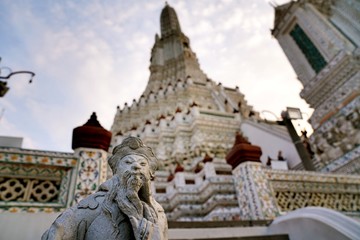 Fototapeta premium wat arun as a famous landmark in Bangkok, Thailand