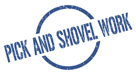 pick and shovel work stamp