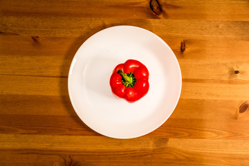 pepper on a plate