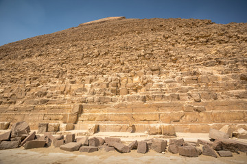 The Great pyramid with blue sky