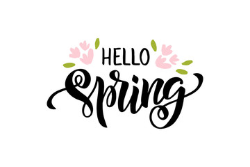 Hello spring lettering © Alena Koval