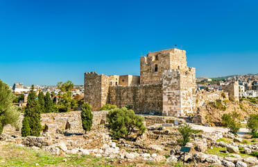 Crusader castle in Byblos, Lebanon