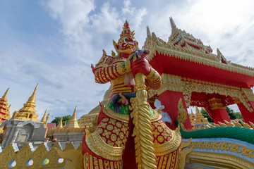 Burmese style temple in Hat Yai, Songkhla, Thailand