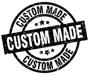 custom made round grunge black stamp