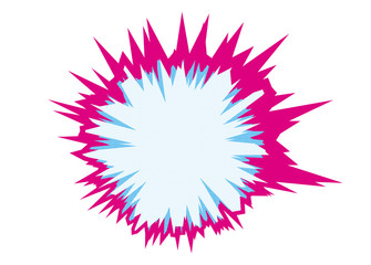 吹き出し　マンガ　爆発