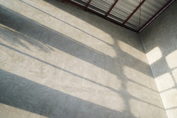 vintage and modern Loft pattern wallpaper style with the window light shadow on it.