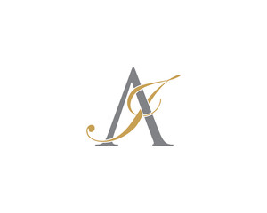 AJ JA AI IA Letter Logo Icon 002
