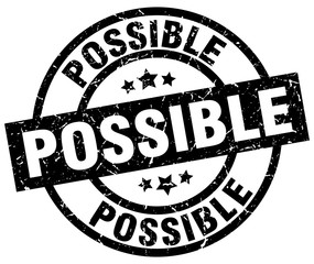 possible round grunge black stamp