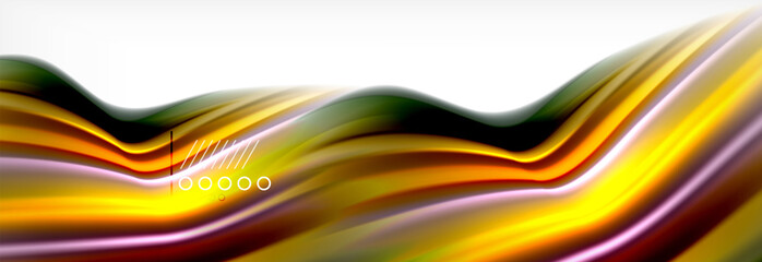 Smooth liquid blur wave background, color flow concept, illustration