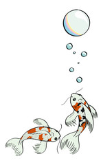 Koi Border Bottom Right Border