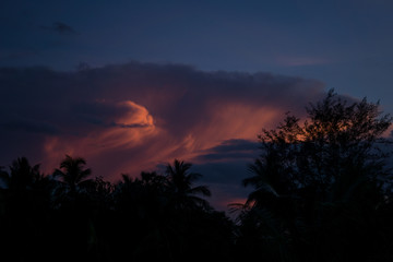 Sonnenuntergang Wolken