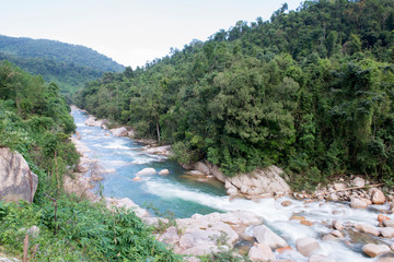 Naklejka na ściany i meble River of Hon Ba mountain near Nha Trang, Vietnam 