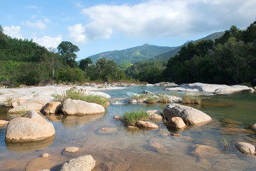 River of Hon Ba mountain near Nha Trang, Vietnam	