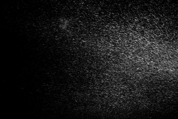 water splash isolated on black background