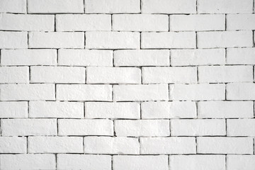 clear simple white brick on the wall for background or backdrop