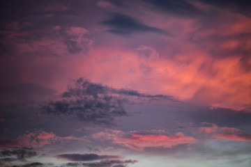 dramatic sky with clouds