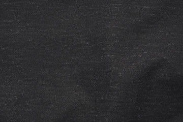 Close-up of textured fabric cloth textile background black