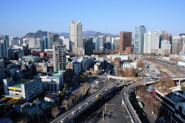 Fototapeta na wymiar 서울 도시 풍경
