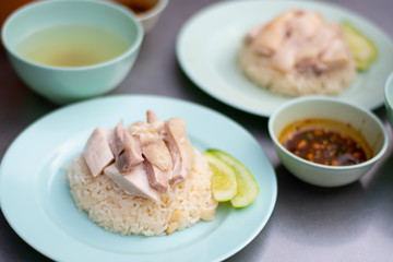 Hainanese chicken rice