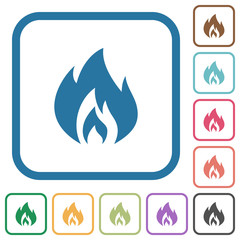Flame simple icons