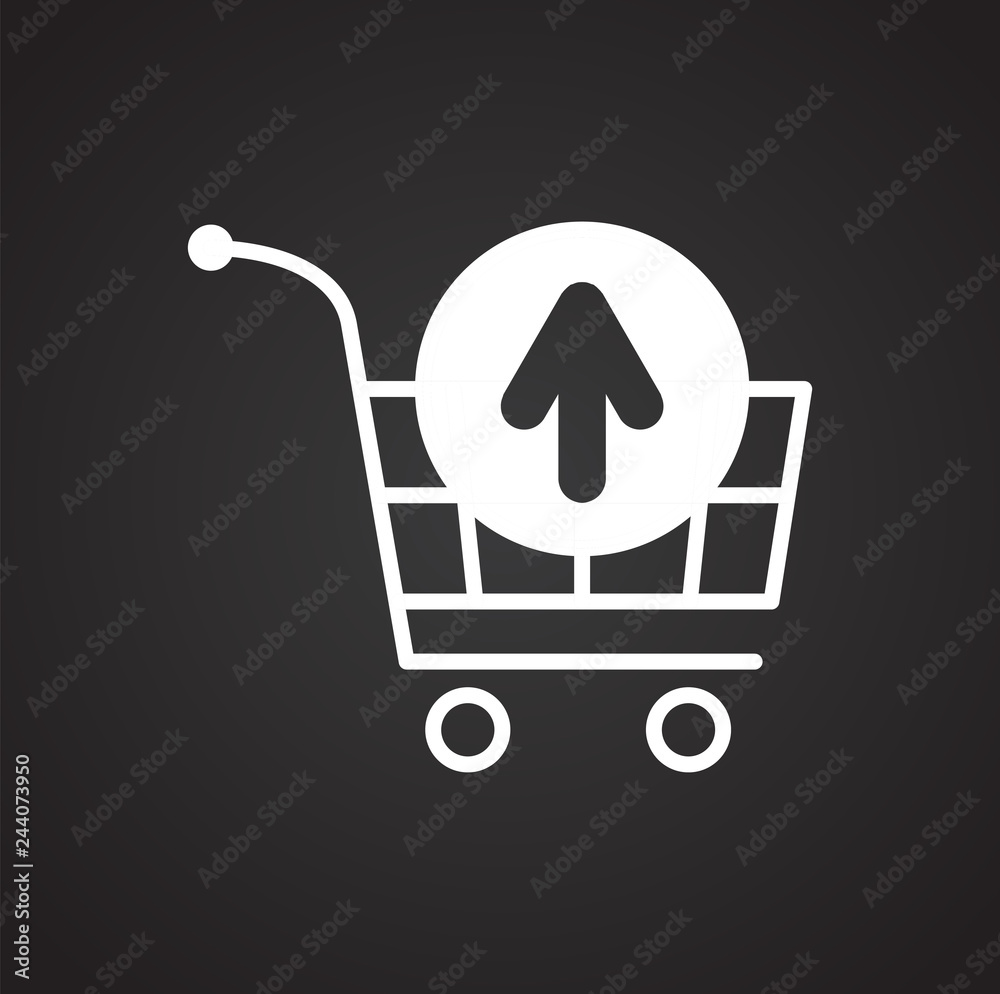 Poster online shopping cart remove icon on white background for graphic and web design, modern simple vecto