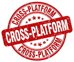 cross-platform red grunge stamp