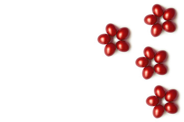 earter red eggs, burgundy eggs, happy easter