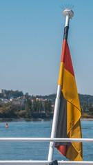 Obraz na płótnie Canvas Smartphone HD wallpaper of beautiful view at Passau - Danube - Bavaria - Germany
