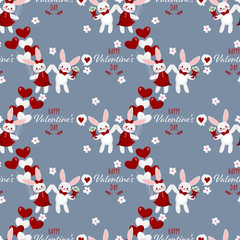 Valentine's Day seamless pattern.