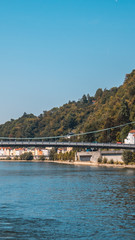 Smartphone HD wallpaper of beautiful view at Passau - Danube - Bavaria - Germany